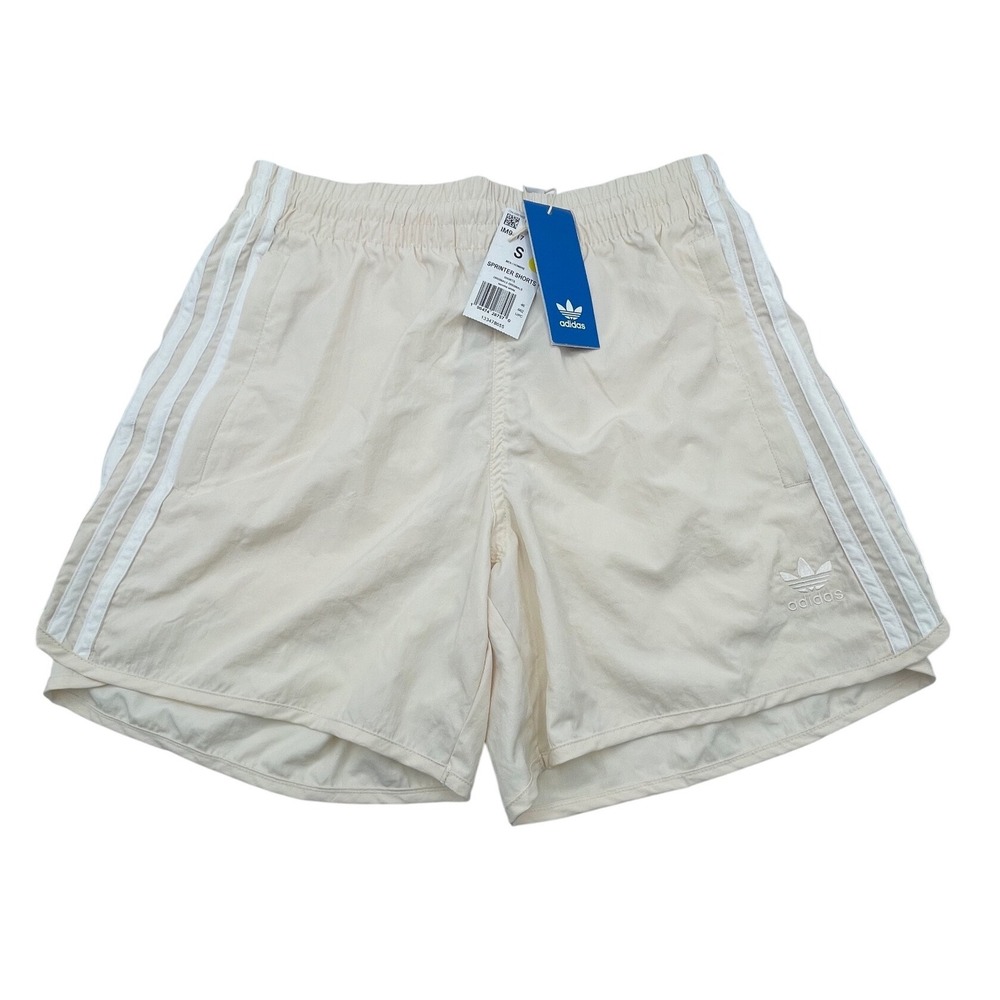 Adidas Originals Sprinter Shorts Mens XS Wonder White Nylon IM9417 NWT